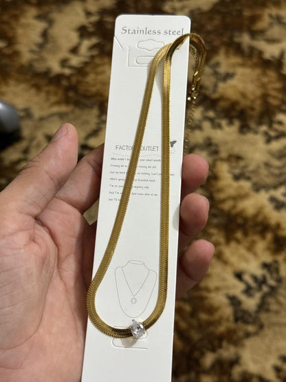 Snake Stone Necklace