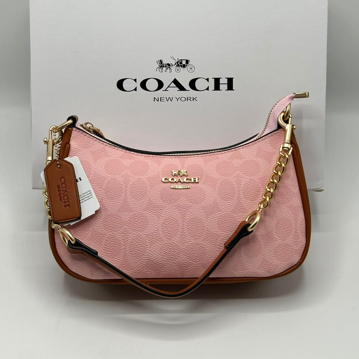 Coach Teri Shoulder Bag in Canvas  (Master)-Box Packing