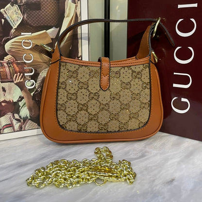 GUCCI Jackie 1961 Crystal GG Mini Shoulder Bag-Box Package