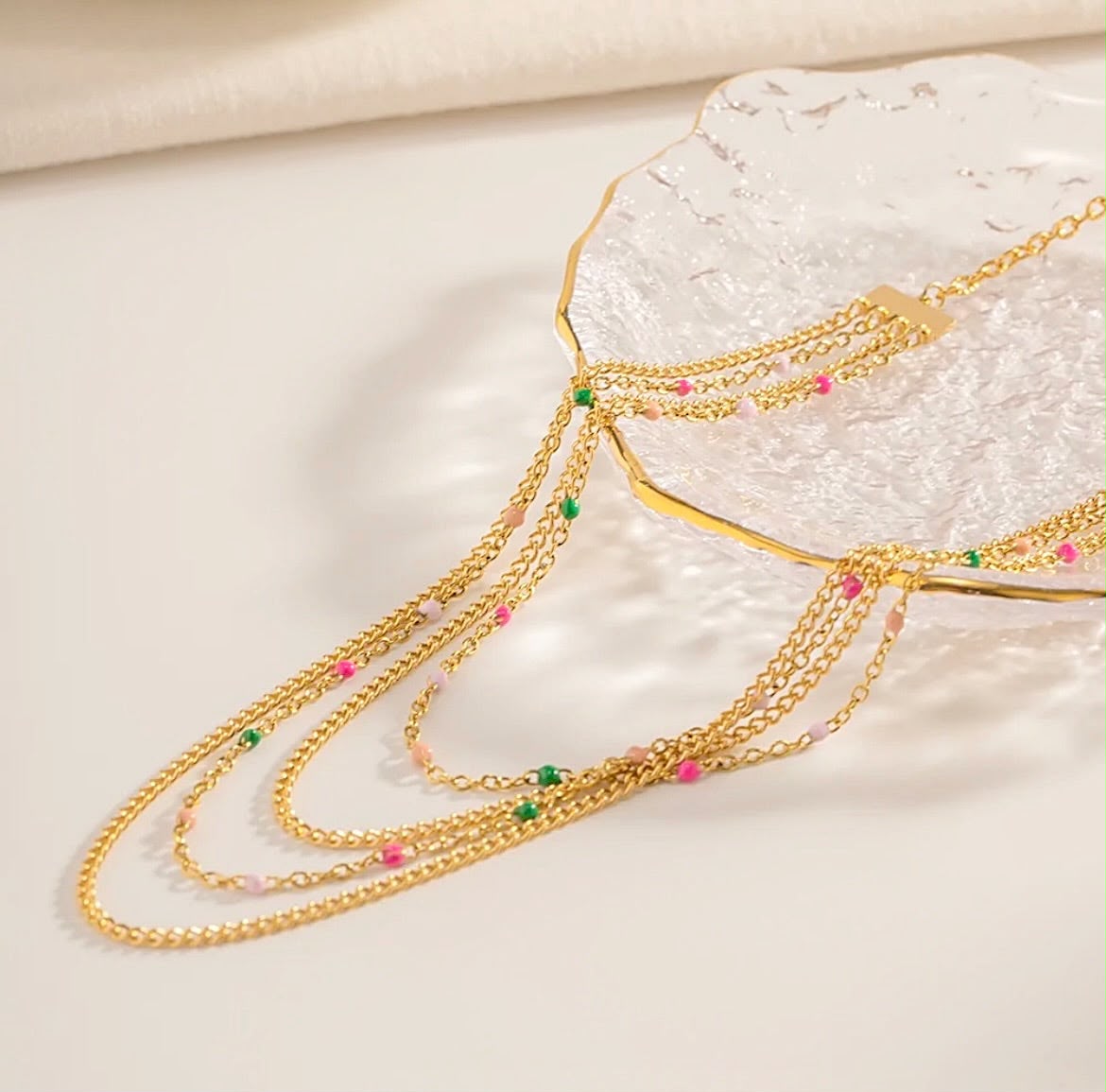 Elegant Multi Layered Necklace
