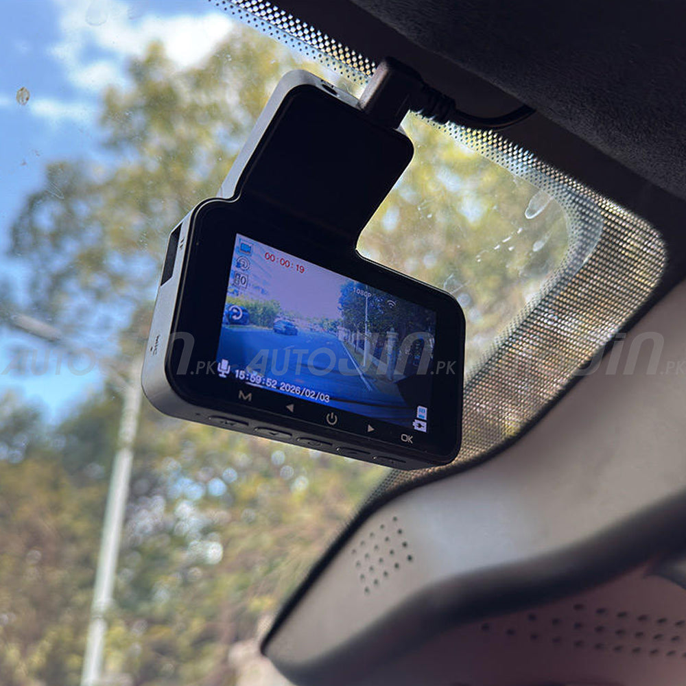 V12 WiFi Dual Lens 1080P Full HD Dash Camera with Rear Camera | Car DVR Video Recorder