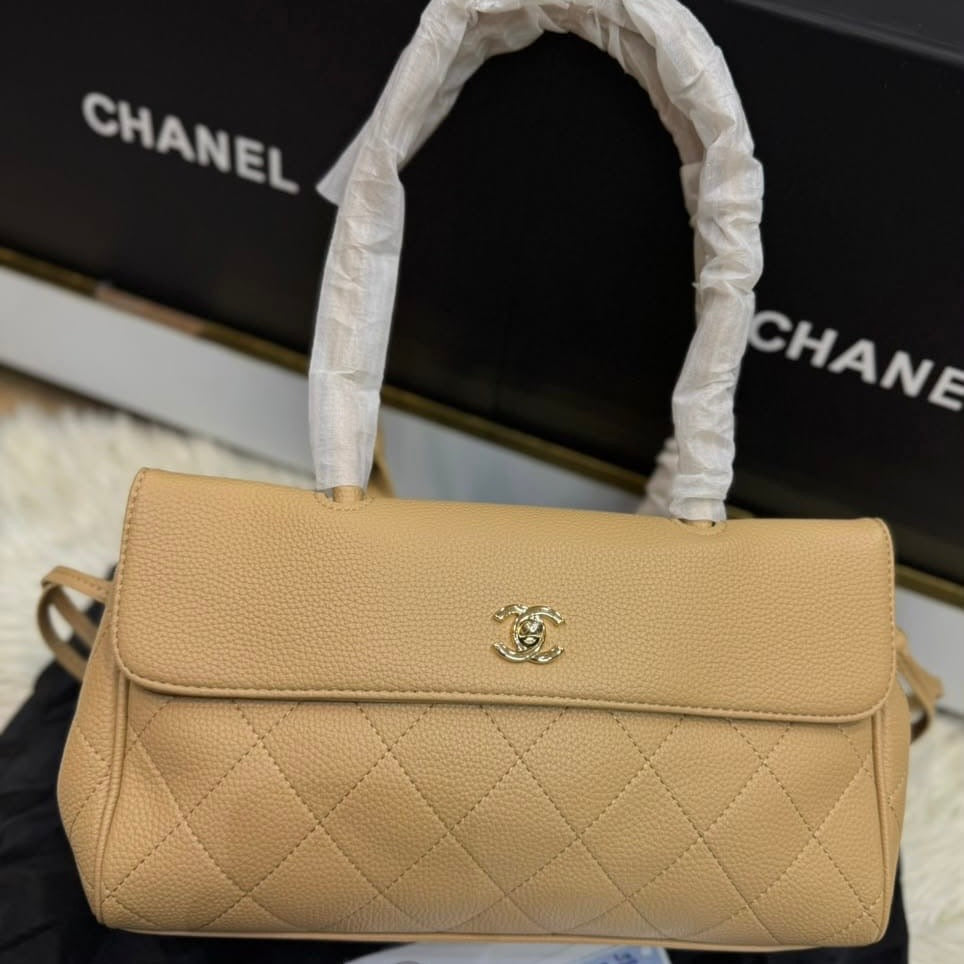 Chanel Grained Calfskin-Paper Bag