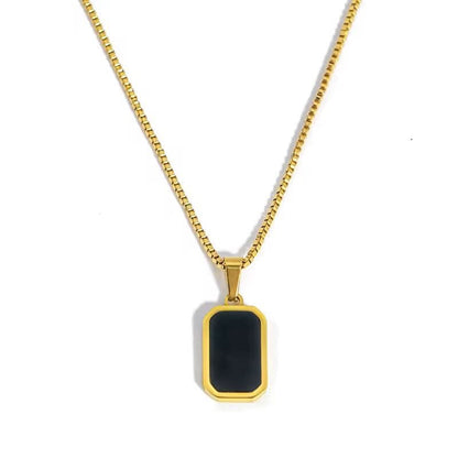 Solid Stone Necklace