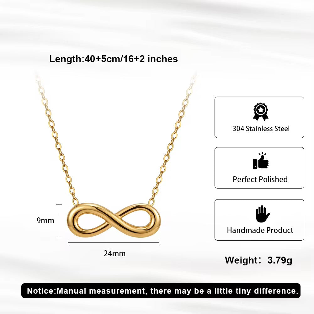 Gold-Tone Infinity Pendant Necklace