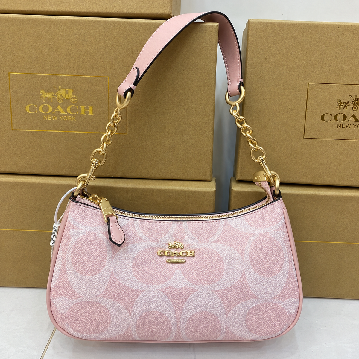 Coach Teri Shoulder Bag in Canvas  (Master)-Box Packing