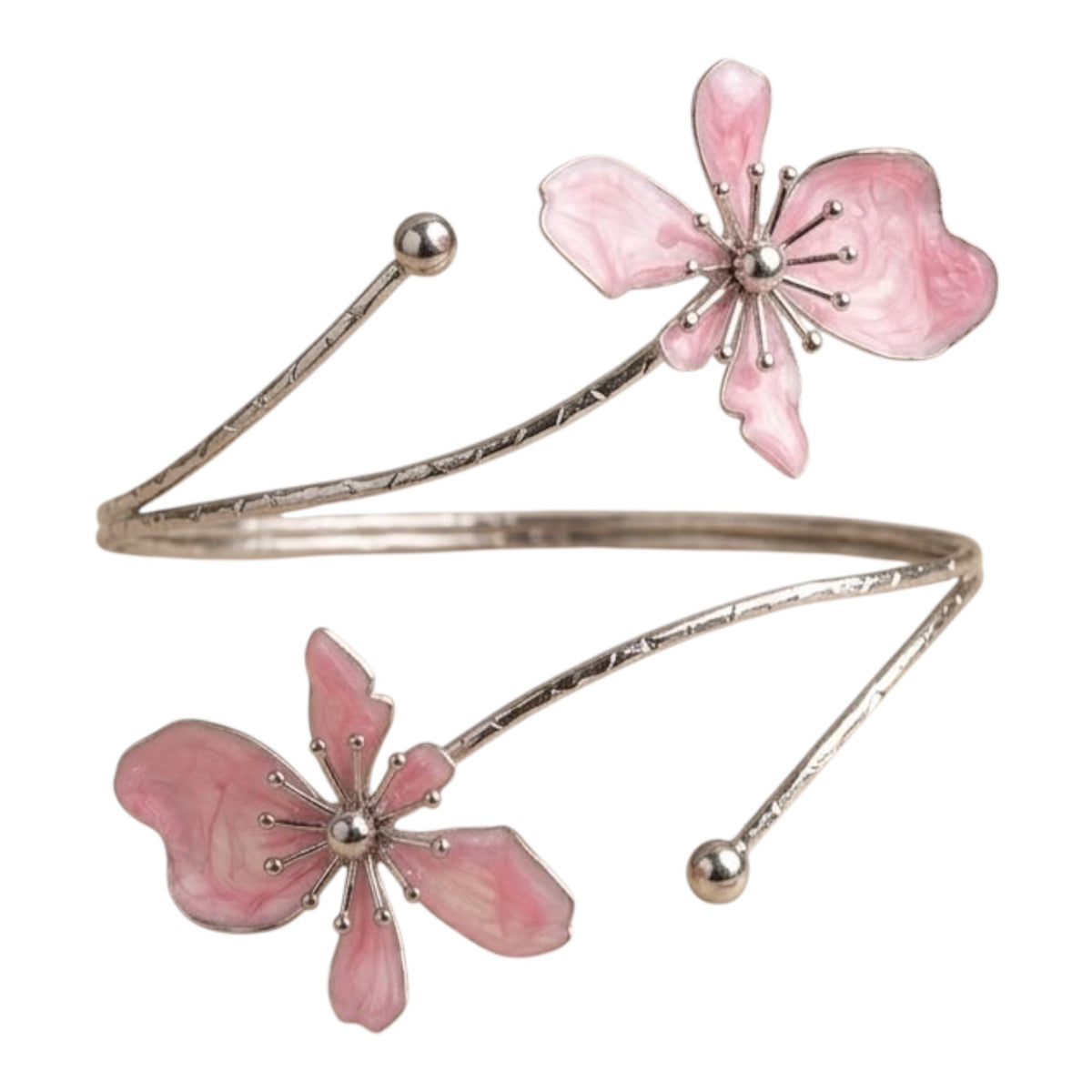 Flower Silver ArmCuff