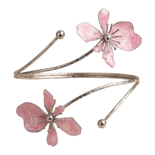 Flower Silver ArmCuff