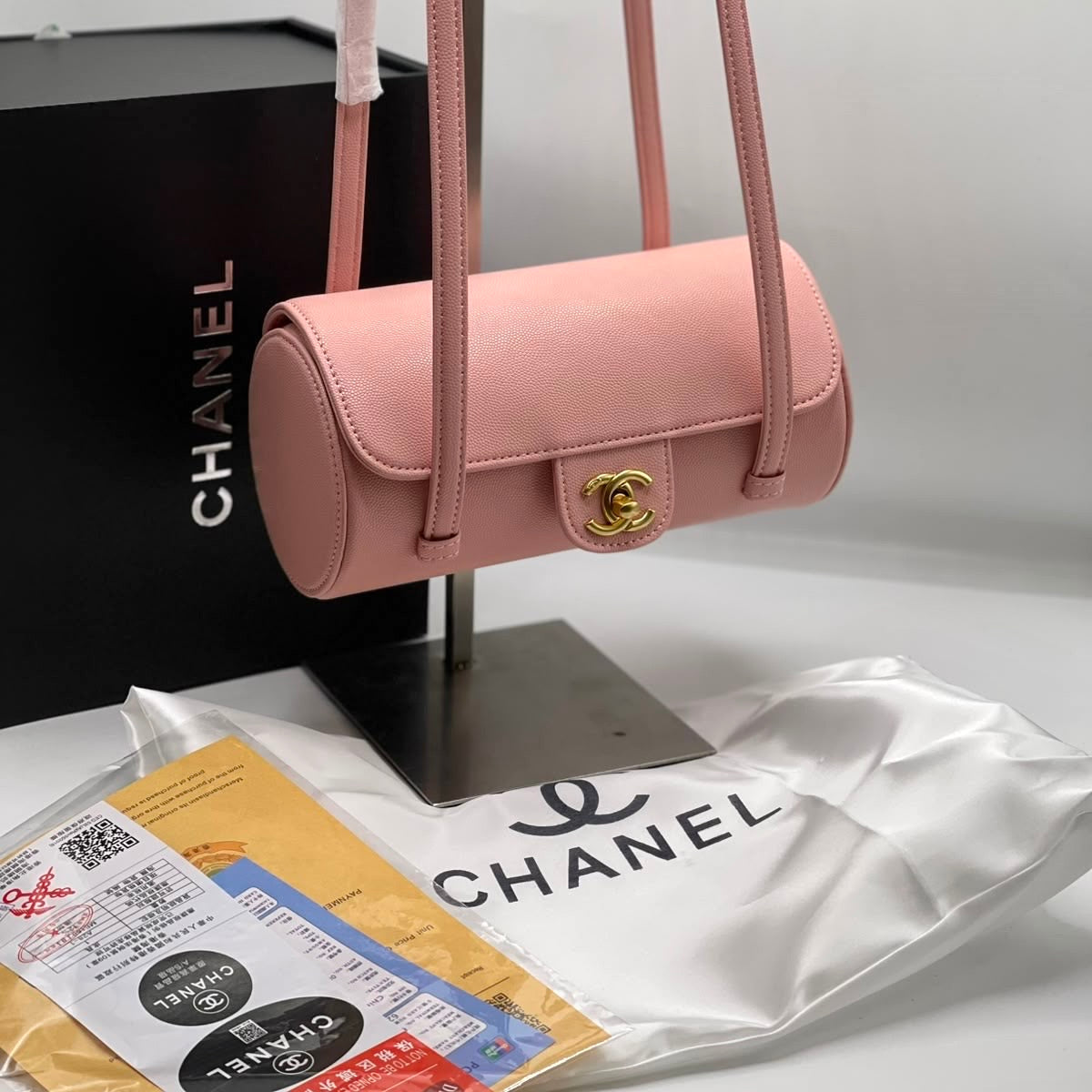 Chanel Preppy Coco Bowling Bag-Magnetic Box