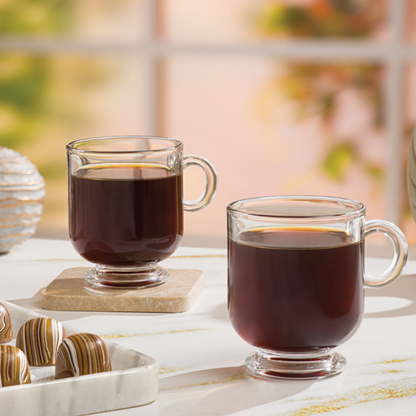 BaristaPrime 6‑Pcs Glass Tea Cup Set (2484) by Limon