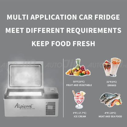 Alpicool C20 20L Car Refrigerator AC 12V DC 24V