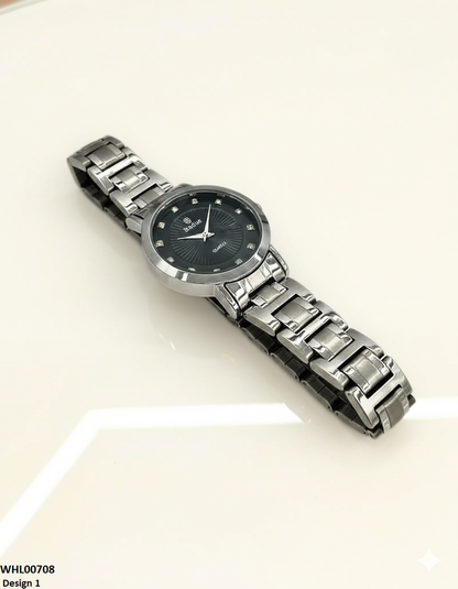 WHL00708 ZWA Round Stone Dial Women's Watch - WHL