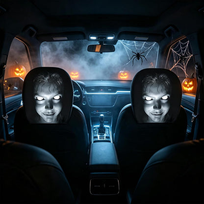Ghost Face Headrest Covers for Cars