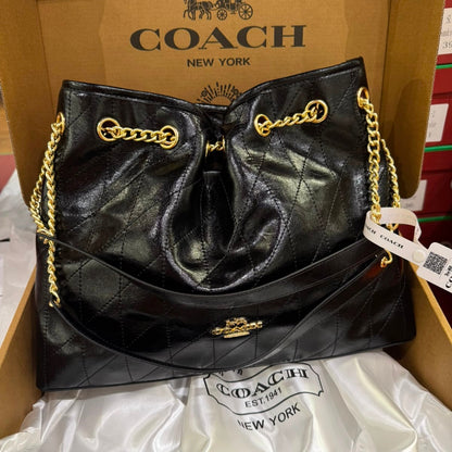 COACH Evelyn Large Shoulder Bag-Box Packaging