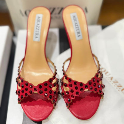 AQUAZZURA Tequila Mule 75 Heels - Box packaging
