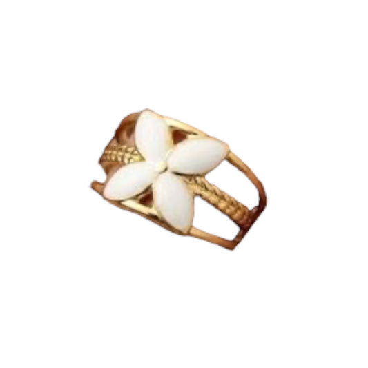 Minimal Flower Ring (adjustable)