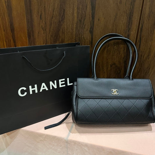 Chanel Grained Calfskin-Paper Bag