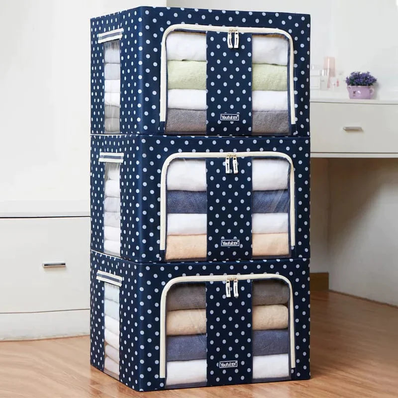 Large Size Storage Organizers with Metal Supports Pack of two (Imported)