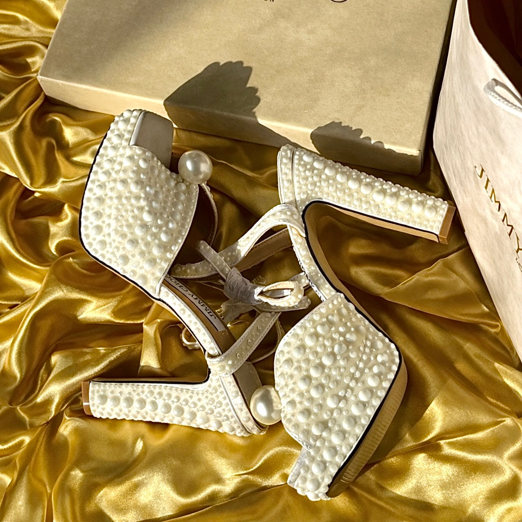 Jimmy Choo Sacaria 120 Embellished Satin Platform Sandals(Master)-Box Packing