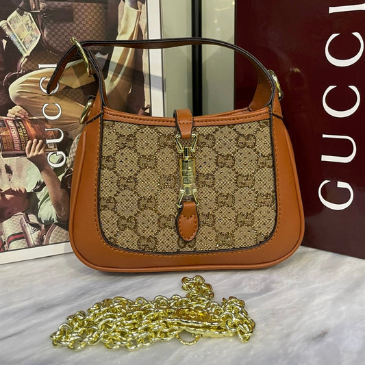 GUCCI Jackie 1961 Crystal GG Mini Shoulder Bag-Box Package