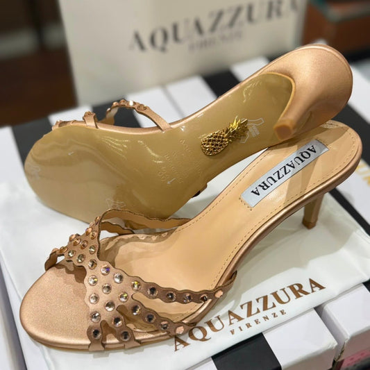 AQUAZZURA Tequila Mule 75 Heels - Box packaging