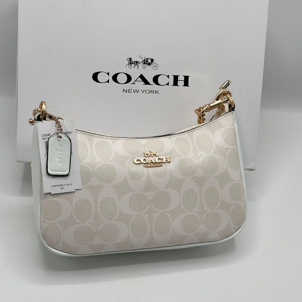 Coach Teri Shoulder Bag in Canvas  (Master)-Box Packing
