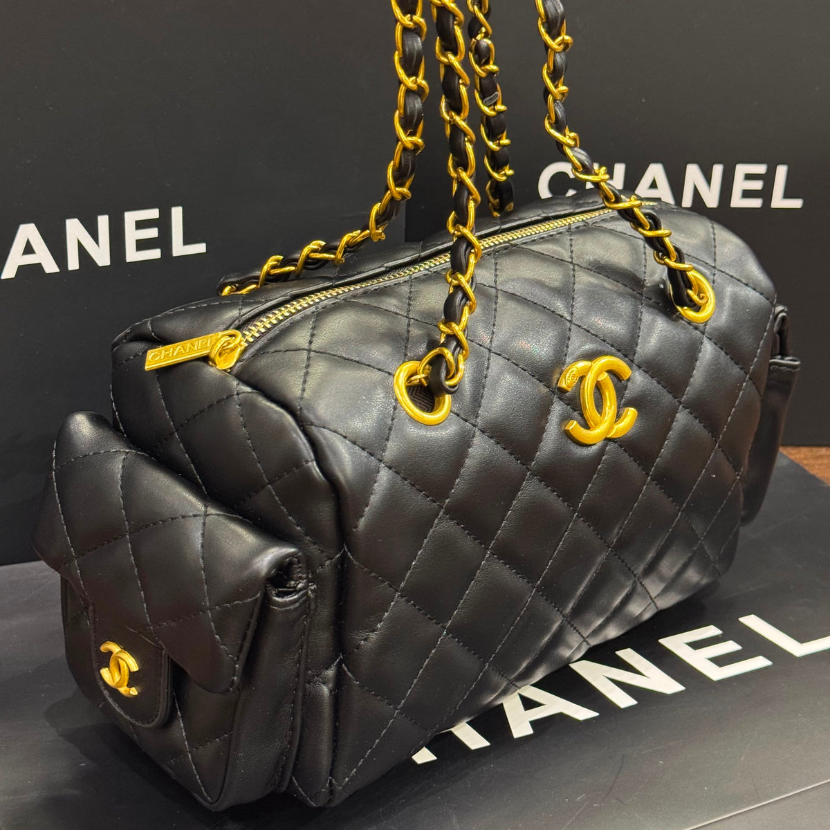 Chanel Preppy Coco Bowling Bag-Box Packaging