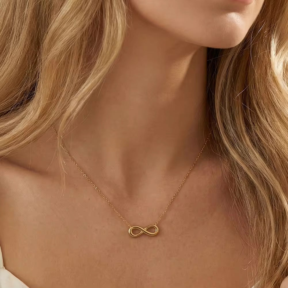 Gold-Tone Infinity Pendant Necklace