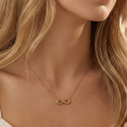 Gold-Tone Infinity Pendant Necklace