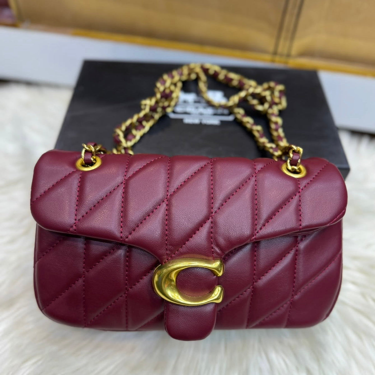 Coach Quilted Tabby Bag 26-Box Packing