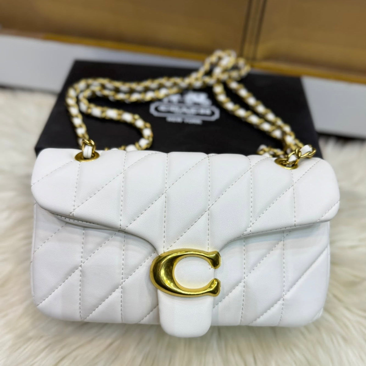 Coach Quilted Tabby Bag 26-Box Packing