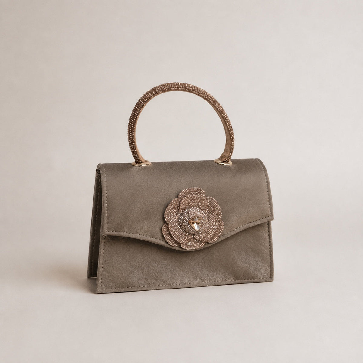 Velvet floral bag