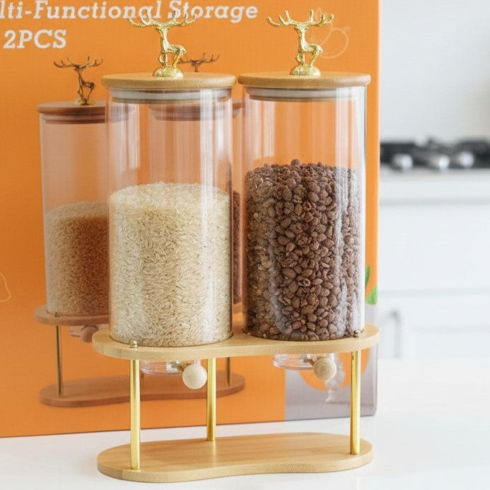 DualServe Glass Jars Dispenser Station (1126)