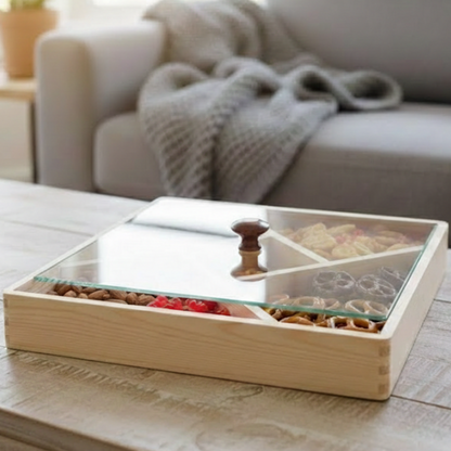 Serve & Store Wooden Snack Box