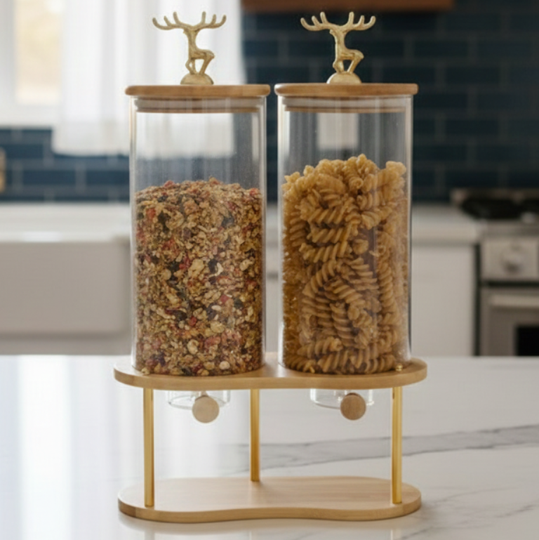 DualServe Glass Jars Dispenser Station (1126)