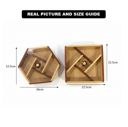 Serve & Store Wooden Snack Box