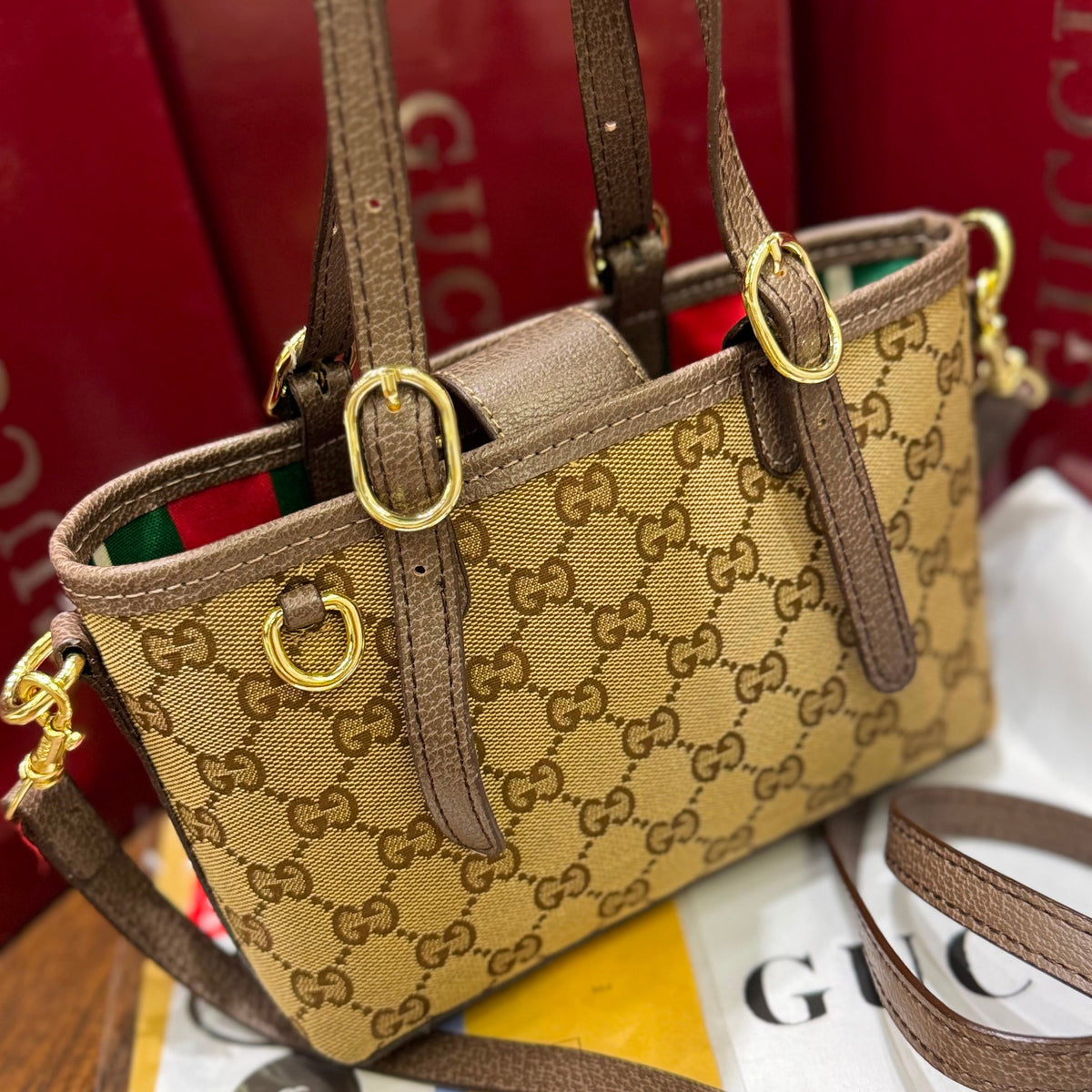 Gucci Emblem Mini Bag- Box Packing