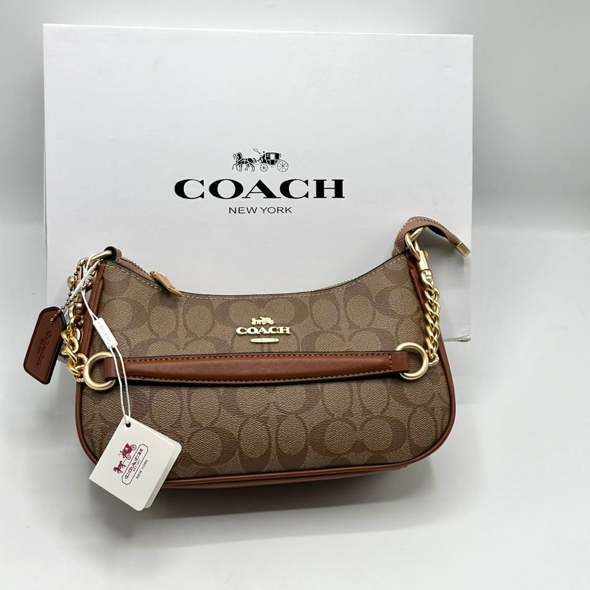 Coach Teri Shoulder Bag in Canvas  (Master)-Box Packing