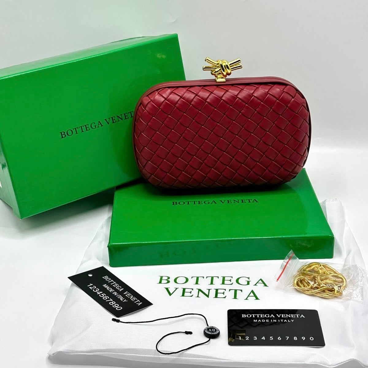Bottega Veneta Knot Clutch- Box Packing