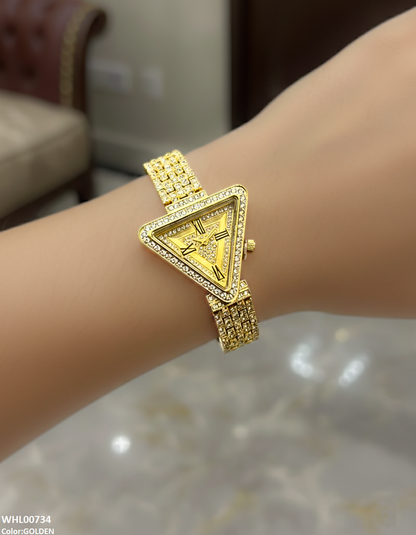 WHL00734 HWR Triangle Rhinestone Women's Watch - WHL