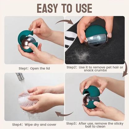 Portable Lint Remover Roller Ball And Reusable Fabric Cleaner