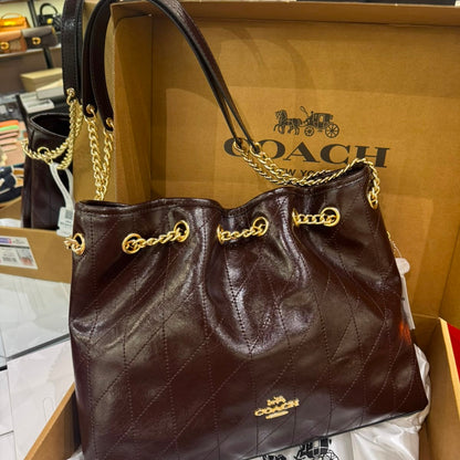 COACH Evelyn Large Shoulder Bag-Box Packaging