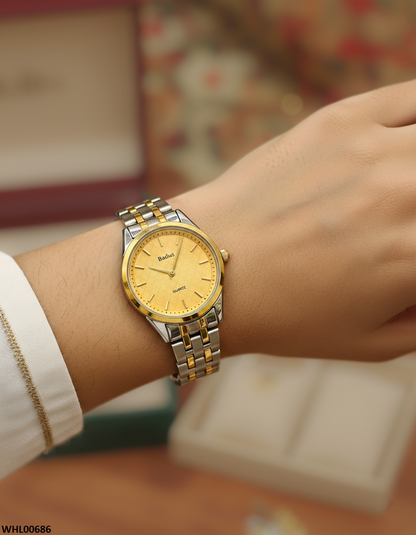 WHL00686 ZWA Round Champagne Dial Women's Watch - WHL