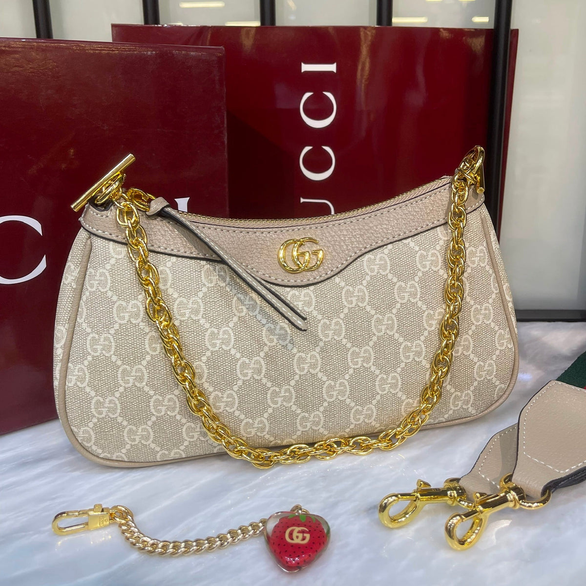 Gucci Ophidia Small Shoulder Bag-Box Packaging