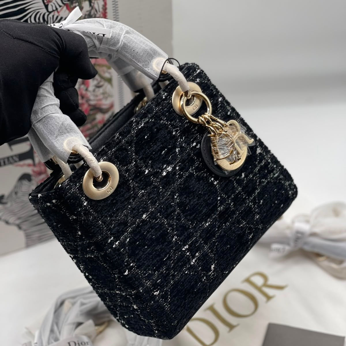 Lady Dior Tweed Handbag-Box Packaging