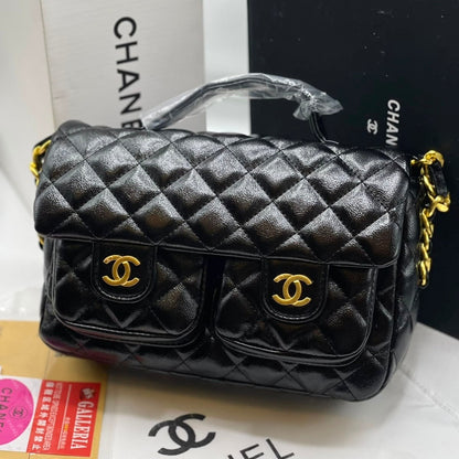 CHANEL DOUBLE POCKET TOP HANDLE- Box Packaging