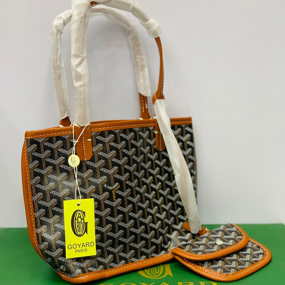 Goyard Mini Handbag Set With Wallet