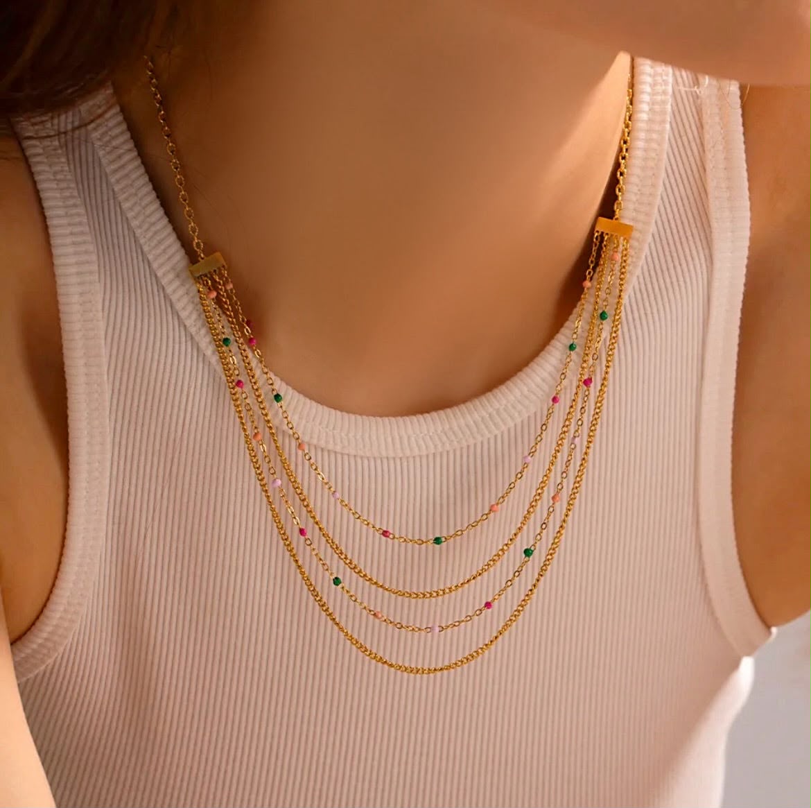 Elegant Multi Layered Necklace