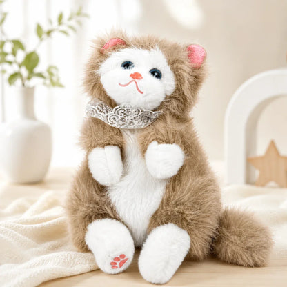 Plush Cat Stuffed Animal Kitty Shoulder Bag