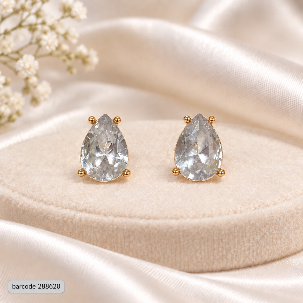 Zircon Studs-244 (White)