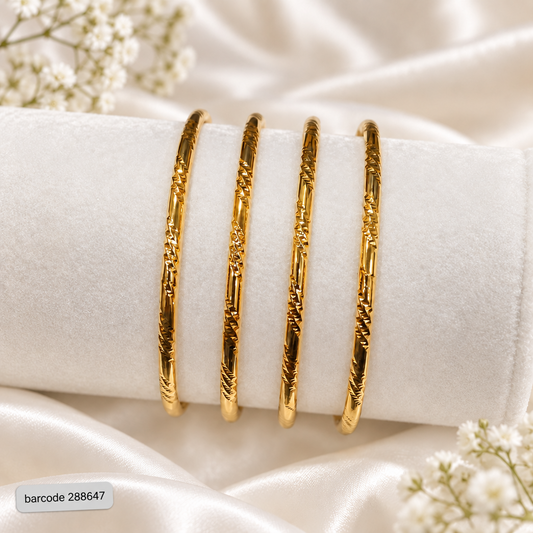 Gold Bangles-186 (Golden)